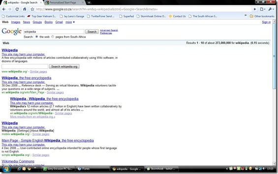 Google breaks down and has a fit with malware