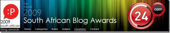 SA Blog Awards 2009