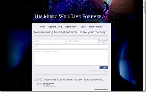 Michael Jackson website
