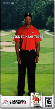 Tiger Woods PGA Tour Banner ad