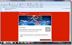 Virgin Atlantic 25th anniversary: Free flights competition