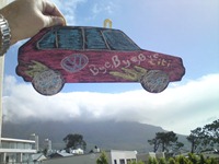 VW Citi golf on Table Mountain