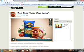 Tostitos Salsa dip Vimeo takeover