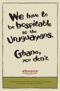 Nando&rsquo;s: Uruguay vs Ghana