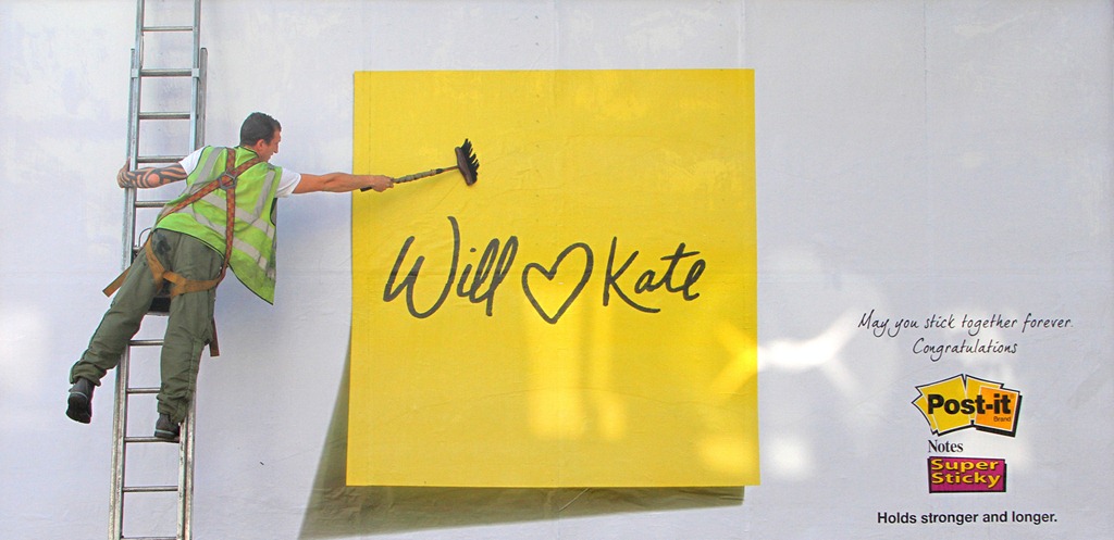 will and kate. Post-it: Will and Kate